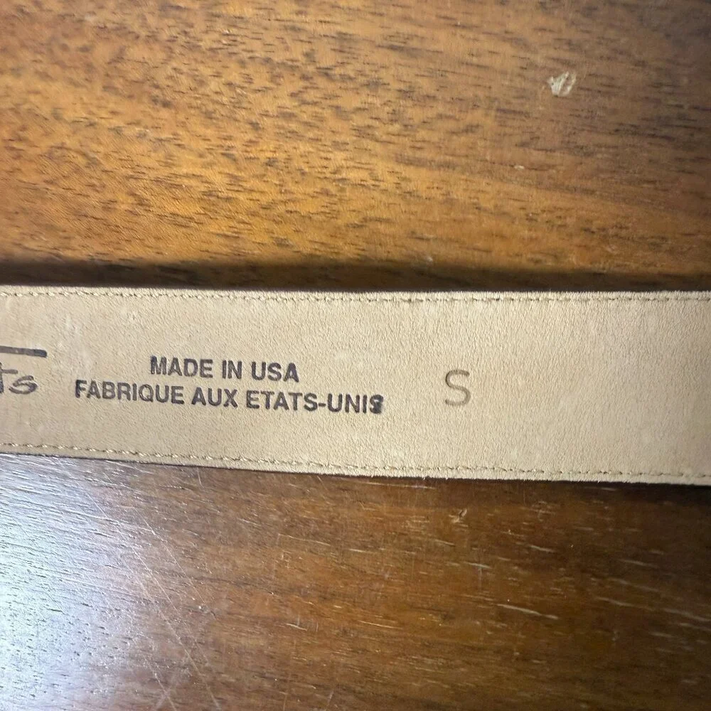 Talbots Genuine Leather Belt Brown Sz Small